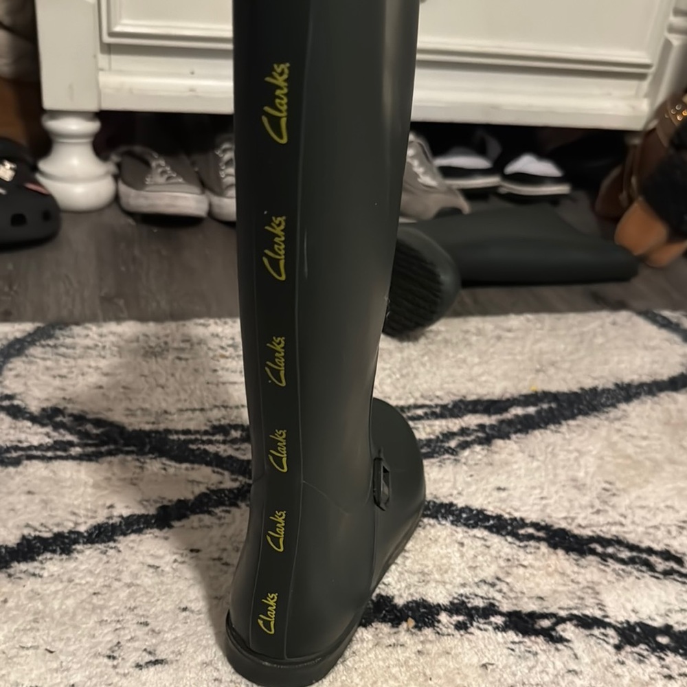 Clarks Black Rain Boots